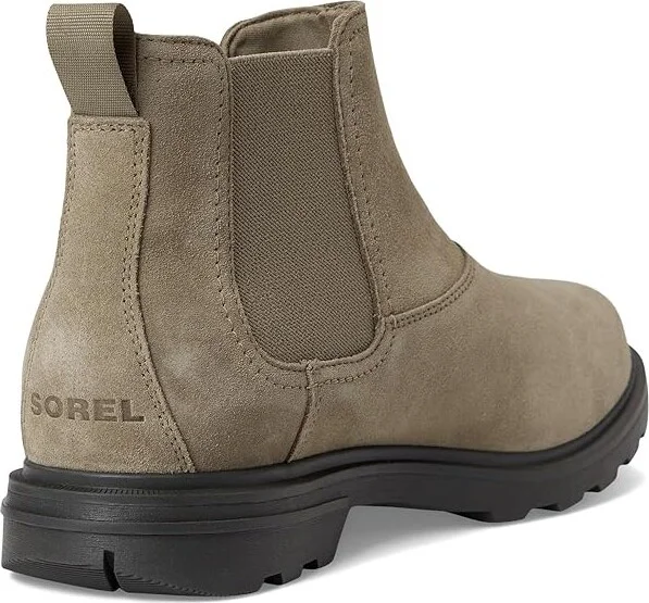 SOREL Cyprus Chelsea Waterproof Men's Boots Khaki Ii/Jet : 9.5 D - Medium, Suede - Image 4