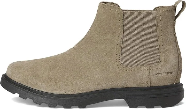 SOREL Cyprus Chelsea Waterproof Men's Boots Khaki Ii/Jet : 9.5 D - Medium, Suede - Image 6