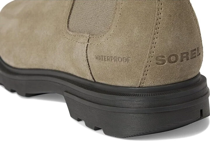 SOREL Cyprus Chelsea Waterproof Men's Boots Khaki Ii/Jet : 9.5 D - Medium, Suede - Image 7
