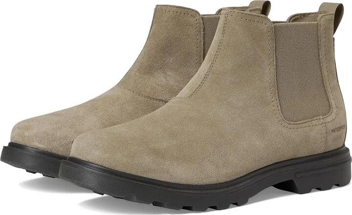 SOREL Cyprus Chelsea Waterproof Men's Boots Khaki Ii/Jet : 9.5 D - Medium, Suede