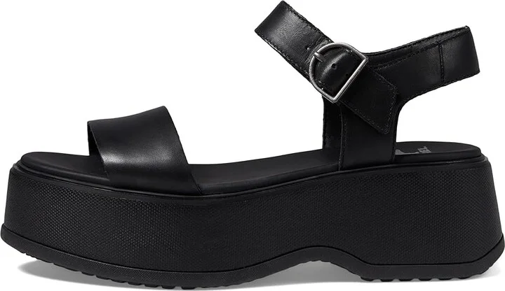 SOREL Dayspringtm Ankle Strap Sandal Women's Shoes Black/Black : 10 B - Medium, Leather - Image 5