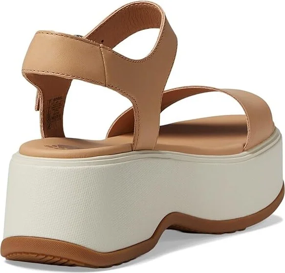 SOREL Dayspringtm Ankle Strap Sandal Women's Shoes Honest Beige/Chalk : 10 B - Medium, Leather - Image 4