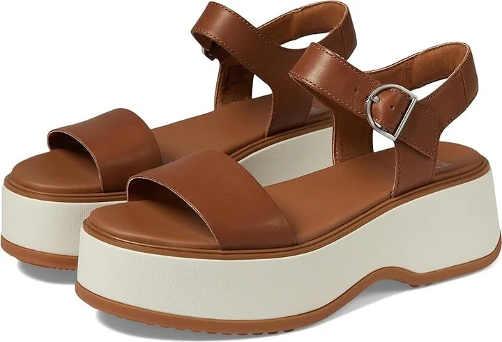 SOREL Dayspringtm Ankle Strap Sandal Women's Shoes Velvet Tan/Chalk : 10 B - Medium, Leather
