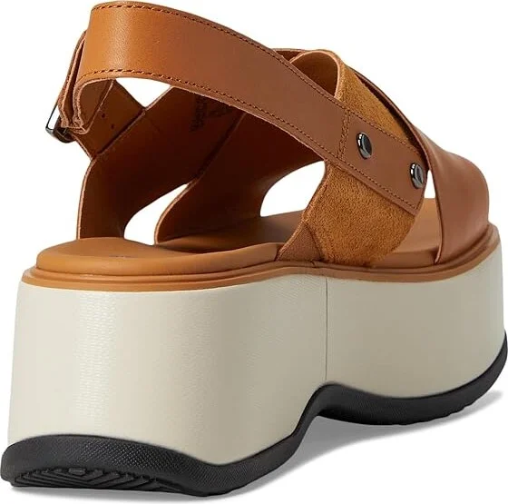 SOREL Dayspringtm Crisscross Sandals Women's Sandals Canyon Gold/Black : 9.5 B - Medium, Leather/Suede - Image 4