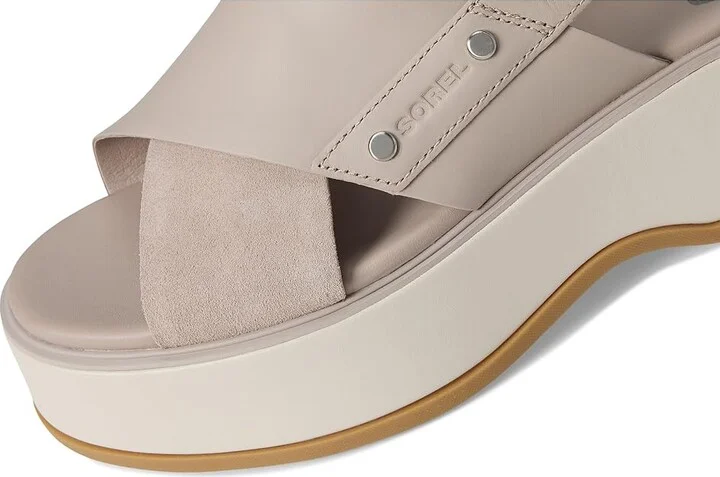 SOREL Dayspringtm Crisscross Sandals Women's Sandals Crushed Clay/Chalk : 6.5 B - Medium, Leather/Suede - Image 7