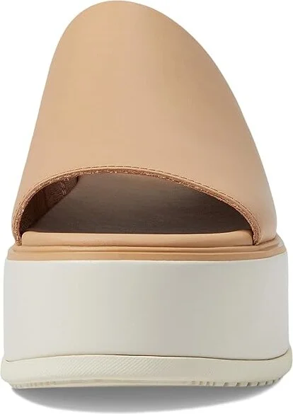 SOREL Dayspringtm Slide Sandal Women's Shoes Honest Beige/Chalk : 10 B - Medium, Leather - Image 2