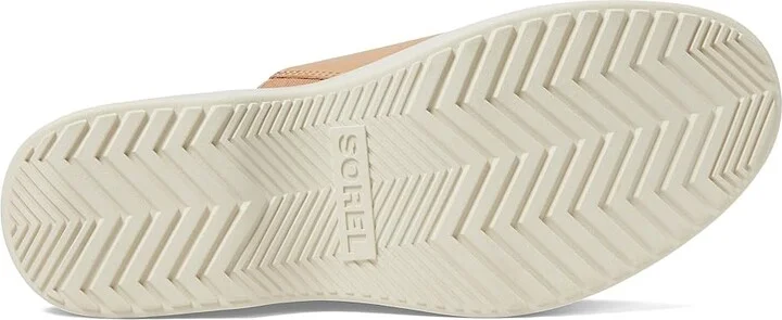 SOREL Dayspringtm Slide Sandal Women's Shoes Honest Beige/Chalk : 10 B - Medium, Leather - Image 3