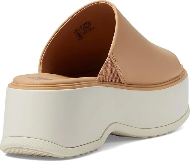 SOREL Dayspringtm Slide Sandal Women's Shoes Honest Beige/Chalk : 10 B - Medium, Leather - Image 4