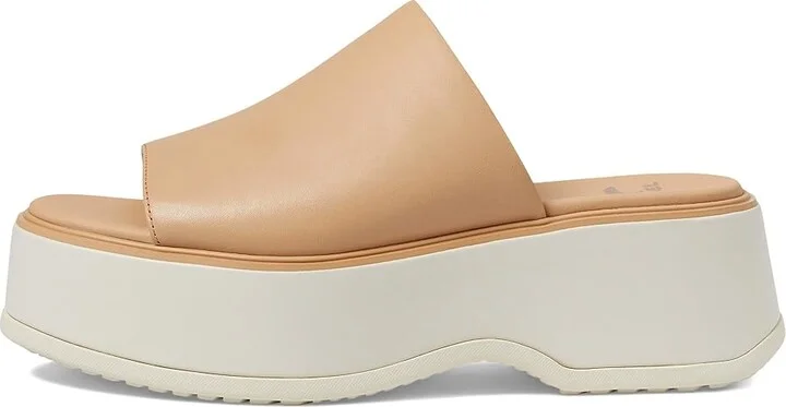 SOREL Dayspringtm Slide Sandal Women's Shoes Honest Beige/Chalk : 10 B - Medium, Leather - Image 5