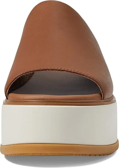 SOREL Dayspringtm Slide Sandal Women's Shoes Velvet Tan/Chalk : 7.5 B - Medium, Leather - Image 2