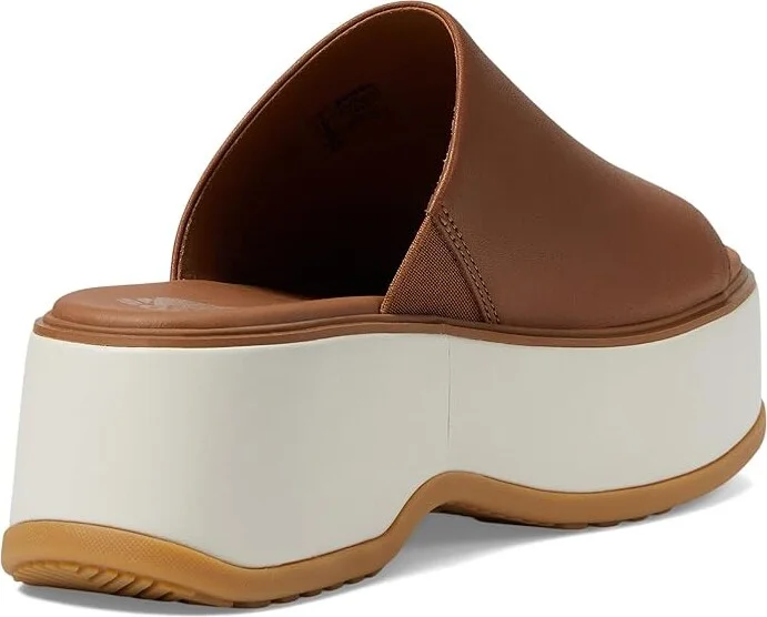 SOREL Dayspringtm Slide Sandal Women's Shoes Velvet Tan/Chalk : 7.5 B - Medium, Leather - Image 4