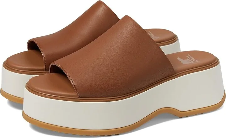 SOREL Dayspringtm Slide Sandal Women's Shoes Velvet Tan/Chalk : 7.5 B - Medium, Leather