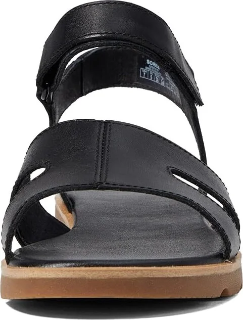 SOREL Ellatm III Ankle Strap Women's Shoes Black/Gum 2 : 10 B - Medium, Leather - Image 2