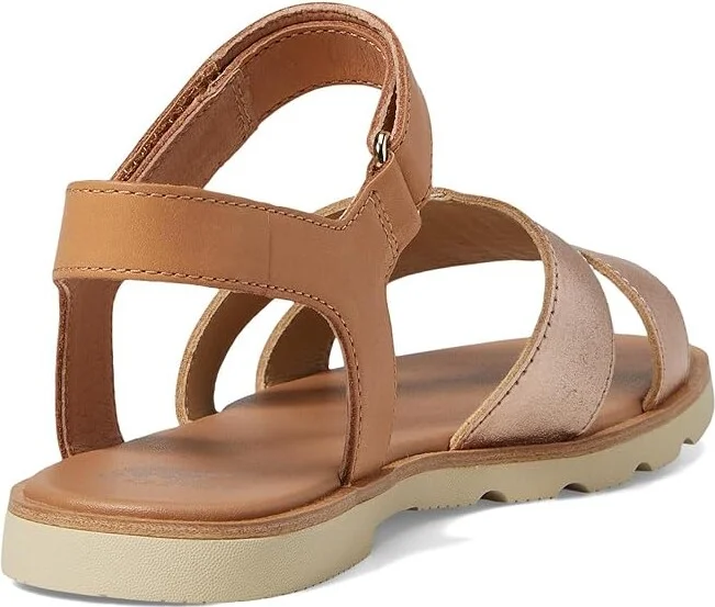 SOREL Ellatm III Ankle Strap Women's Shoes Honest Beige/Honey White : 10 B - Medium, Leather - Image 4