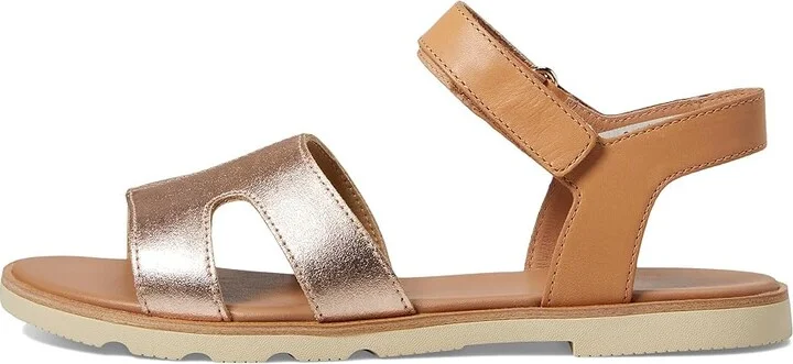 SOREL Ellatm III Ankle Strap Women's Shoes Honest Beige/Honey White : 10 B - Medium, Leather - Image 6