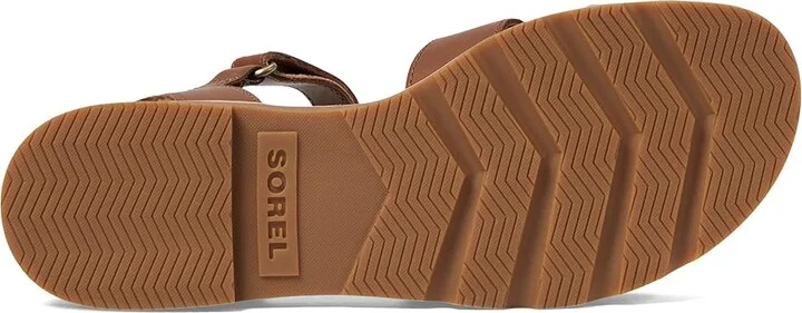 SOREL Ellatm III Ankle Strap Women's Shoes Velvet Tan/Gum 2 : 10 B - Medium, Leather - Image 3