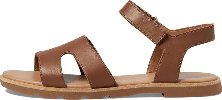SOREL Ellatm III Ankle Strap Women's Shoes Velvet Tan/Gum 2 : 10 B - Medium, Leather - Image 5