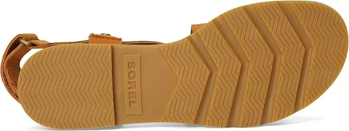SOREL Ellatm III Crisscross Sandals Women's Sandals Pearlescent/Canyon Gold : 10 B - Medium, Leather - Image 3