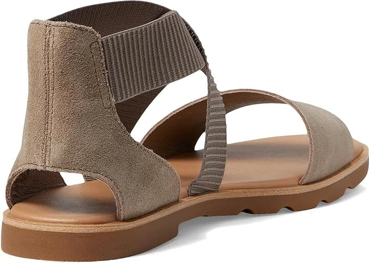 SOREL Ellatm III Sandal Women's Shoes Ash Brown/Gum 2 : 10 B - Medium, Leather - Image 4