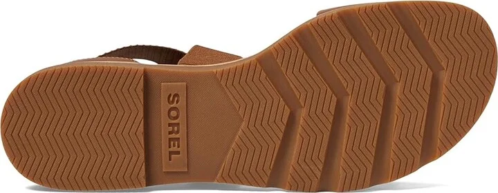 SOREL Ellatm III Sandal Women's Shoes Velvet Tan/Gum 2 : 10 B - Medium, Leather - Image 3