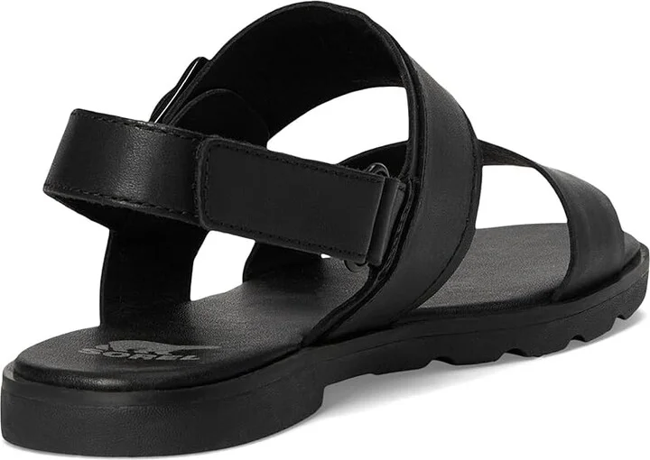 SOREL Ellatm III Slingback Women's Shoes Black, Metallic : 7.5 B - Medium, Leather - Image 4