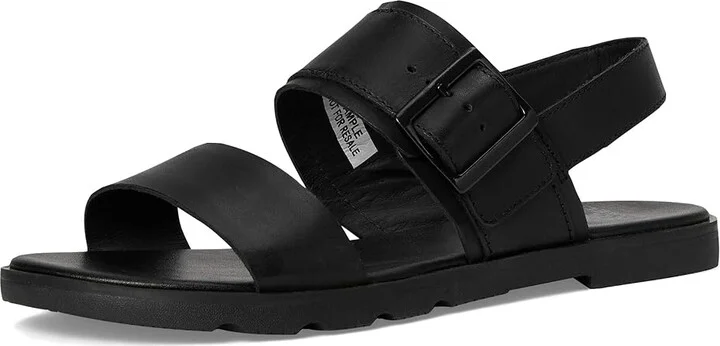 SOREL Ellatm III Slingback Women's Shoes Black, Metallic : 7.5 B - Medium, Leather - Image 5