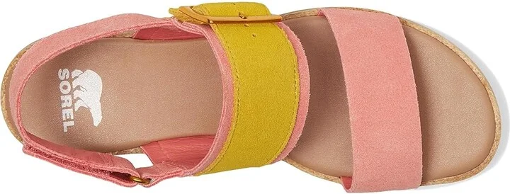 SOREL Ellatm III Slingback Women's Shoes Coral Blossom, Gum : 6 B - Medium, Leather - Image 2