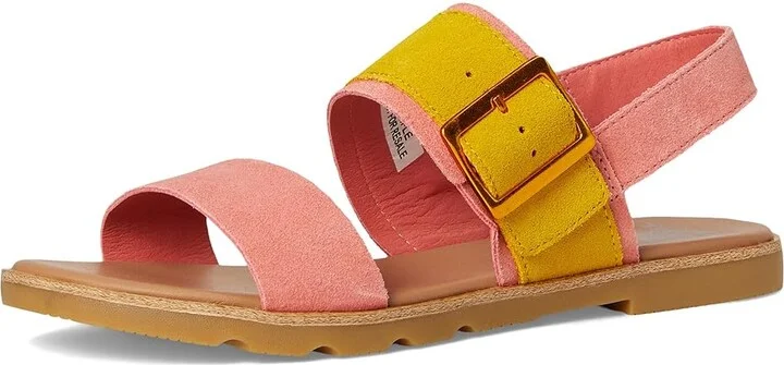 SOREL Ellatm III Slingback Women's Shoes Coral Blossom, Gum : 6 B - Medium, Leather - Image 5