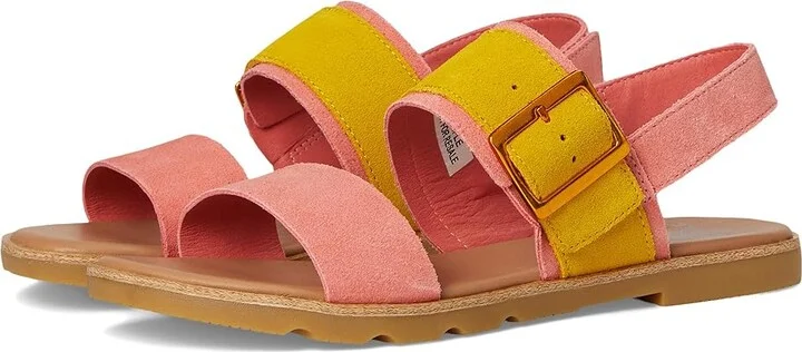SOREL Ellatm III Slingback Women's Shoes Coral Blossom, Gum : 6 B - Medium, Leather