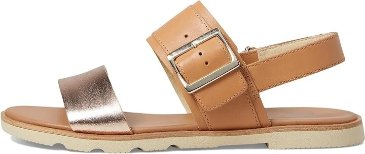 SOREL Ellatm III Slingback Women's Shoes Honest Beige/Honey White : 10 B - Medium, Leather - Image 6