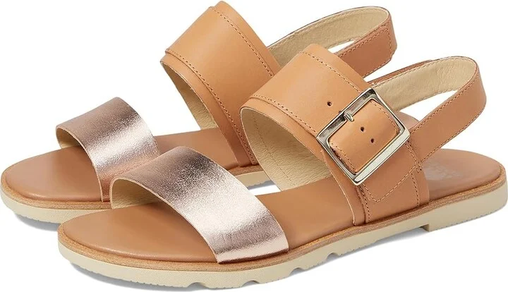 SOREL Ellatm III Slingback Women's Shoes Honest Beige/Honey White : 10 B - Medium, Leather