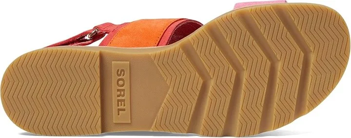 SOREL Ellatm III Slingback Women's Shoes Red Glo/Gum 16 : 10 B - Medium, Leather - Image 3