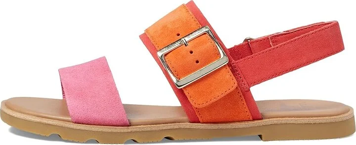 SOREL Ellatm III Slingback Women's Shoes Red Glo/Gum 16 : 10 B - Medium, Leather - Image 5