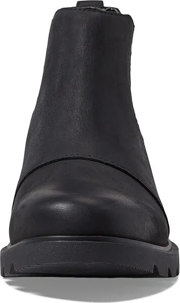 SOREL Emelietm III Chelsea Waterproof Women's Boots Black/Black : 5.5 B - Medium, Leather - Image 2