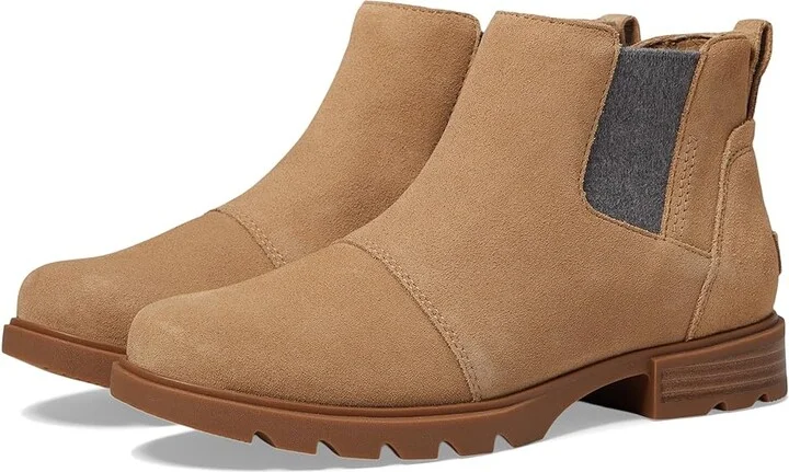 SOREL Emelietm III Chelsea Waterproof Women's Boots Dusty Tan/Gum 10 : 9.5 B - Medium, Leather