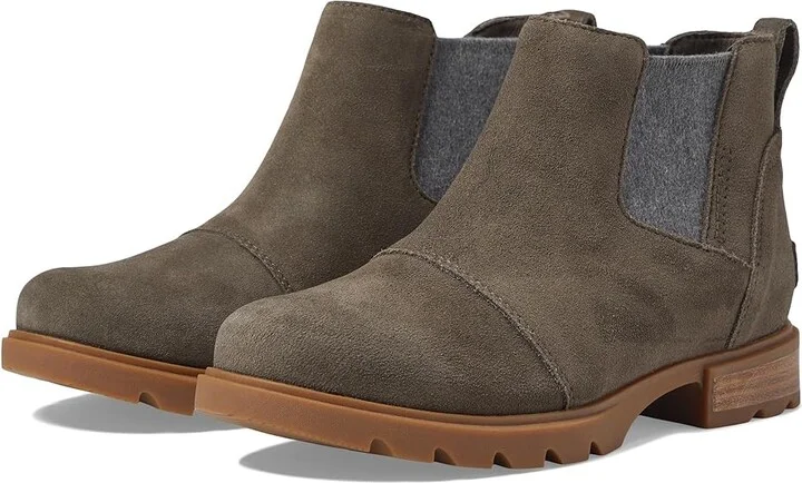 SOREL Emelietm III Chelsea Waterproof Women's Boots Major/Gum 2 : 10 B - Medium, Leather