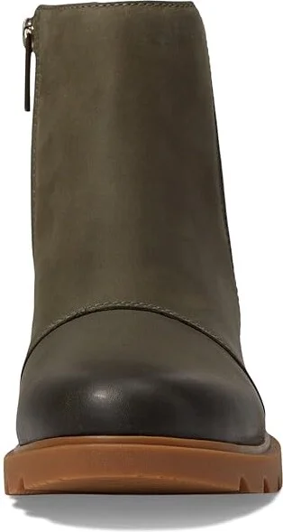 SOREL Emelietm III Zip Waterproof Women's Boots Stone Green/Gum 2 : 6.5 B - Medium, Leather - Image 2