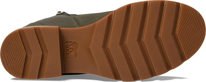 SOREL Emelietm III Zip Waterproof Women's Boots Stone Green/Gum 2 : 6.5 B - Medium, Leather - Image 3