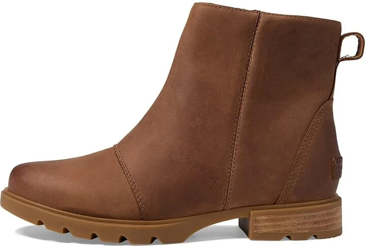 SOREL Emelietm III Zip Waterproof Women's Boots Velvet Tan/Gum 2 : 10.5 B - Medium, Leather - Image 5