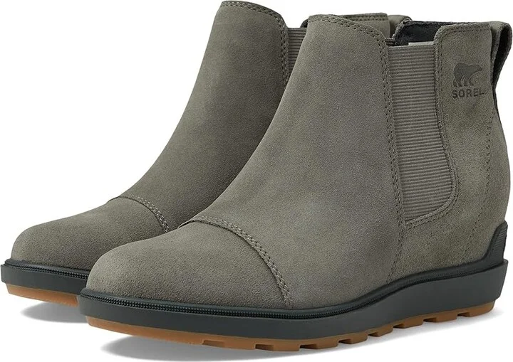 SOREL Evietm II Chelsea Women's Boots Quarry/Grill : 10 B - Medium, Leather