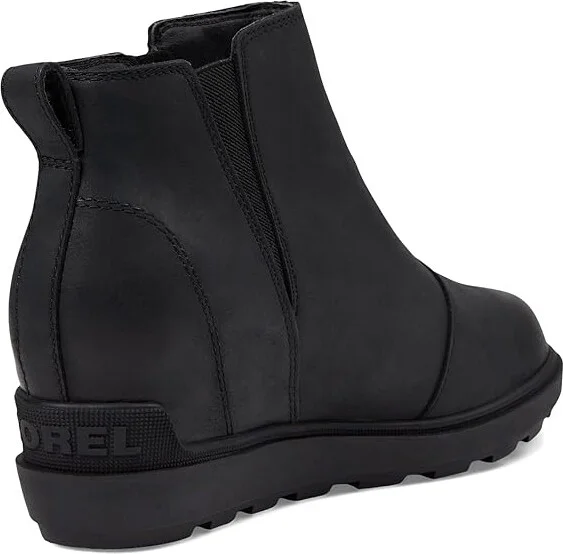 SOREL Evietm Ii Zip Women's Boots Black/Black : 6 B - Medium, Leather/Textile - Image 4