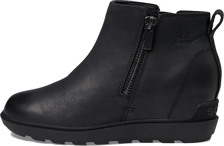 SOREL Evietm Ii Zip Women's Boots Black/Black : 6 B - Medium, Leather/Textile - Image 6
