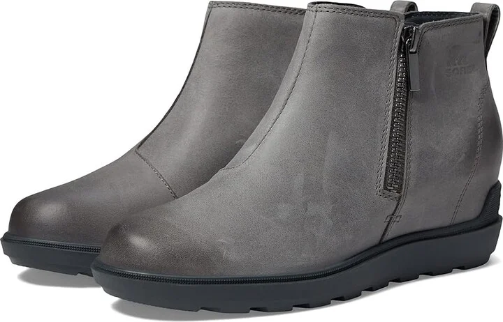 SOREL Evietm Ii Zip Women's Boots Quarry/Grill : 10 B - Medium, Leather/Textile