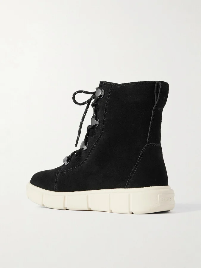 Sorel - Explorer Iii Jane Suede Ankle Boots - Black - Image 3