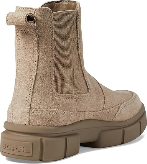 SOREL Explorer STRTtm Chelsea Boot Women's Boots Omega Taupe/Wet Sand : 8 B - Medium, Leather/Suede - Image 4