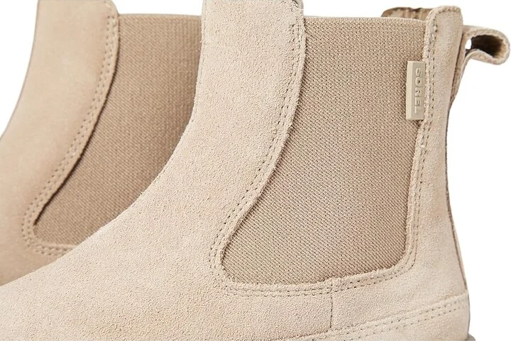 SOREL Explorer STRTtm Chelsea Boot Women's Boots Omega Taupe/Wet Sand : 8 B - Medium, Leather/Suede - Image 5