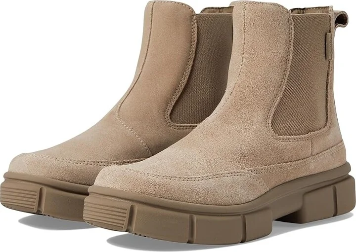 SOREL Explorer STRTtm Chelsea Boot Women's Boots Omega Taupe/Wet Sand : 8 B - Medium, Leather/Suede
