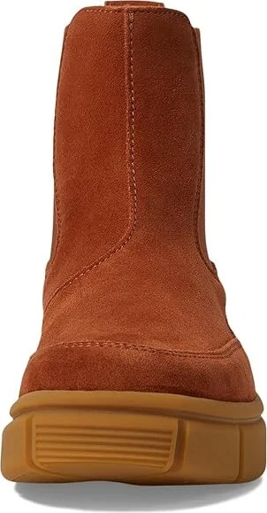 SOREL Explorer STRTtm Chelsea Boot Women's Boots Sanguine/Gum 2 : 5 B - Medium, Leather/Suede - Image 2