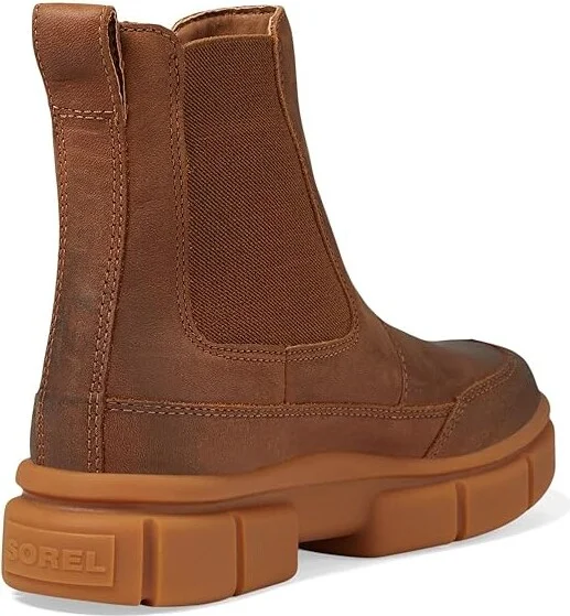 SOREL Explorer STRTtm Chelsea Boot Women's Boots Velvet Tan/Gum 2 : 7 B - Medium, Leather/Suede - Image 4