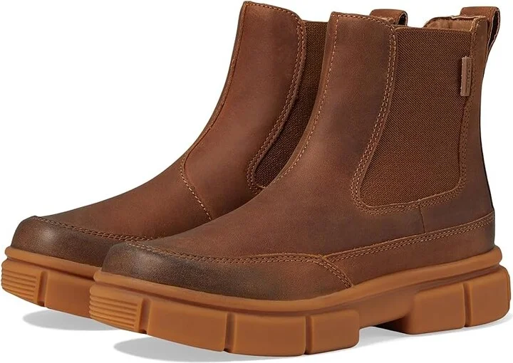 SOREL Explorer STRTtm Chelsea Boot Women's Boots Velvet Tan/Gum 2 : 7 B - Medium, Leather/Suede